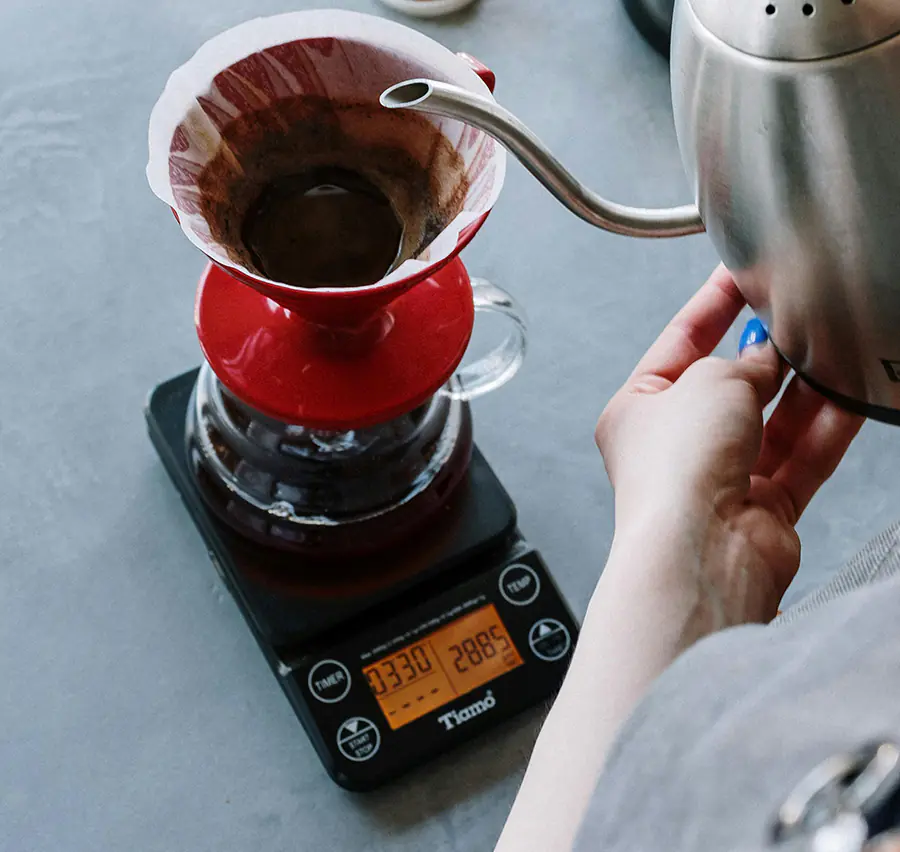 kahve tartısı kullanın