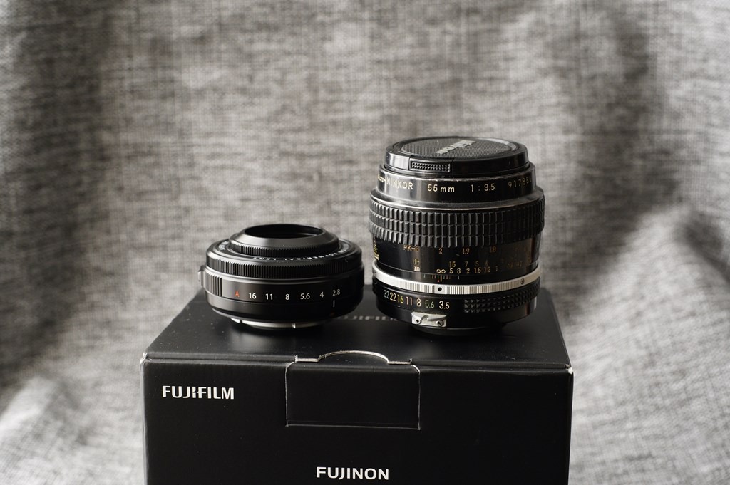 Fujifilm XF 27mm f/2.8 R WR Pancake Lens vs Nikon 55mm f/3.5